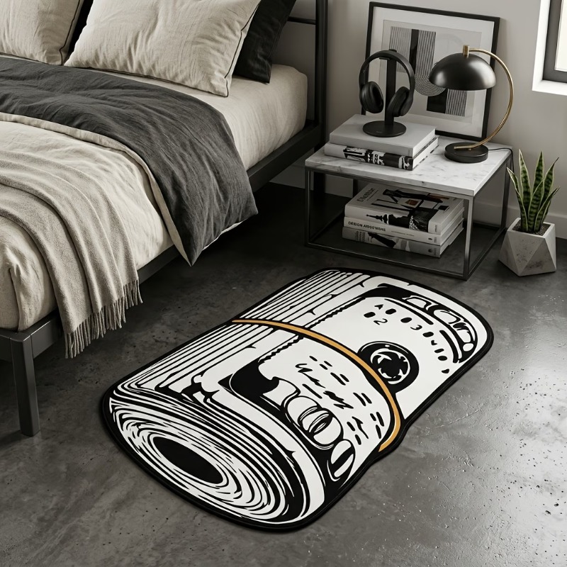 Retro Gaming Rug - Американский ретро-ковер в виде свернутых купюр,