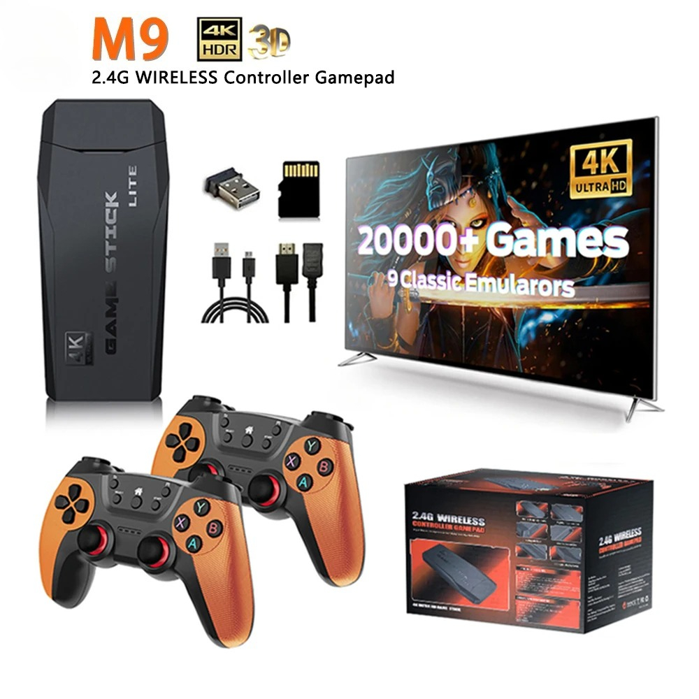 Retro Gaming Game Stick - Игровая консоль M9 4K с 20000