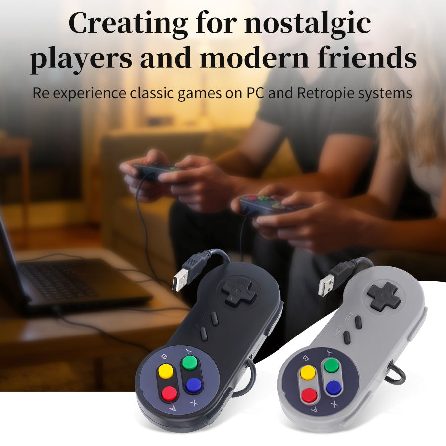 Retro Gaming Raspberry Pi Zero - USB-геймпад в ретро-стиле для ПК, NESPi,