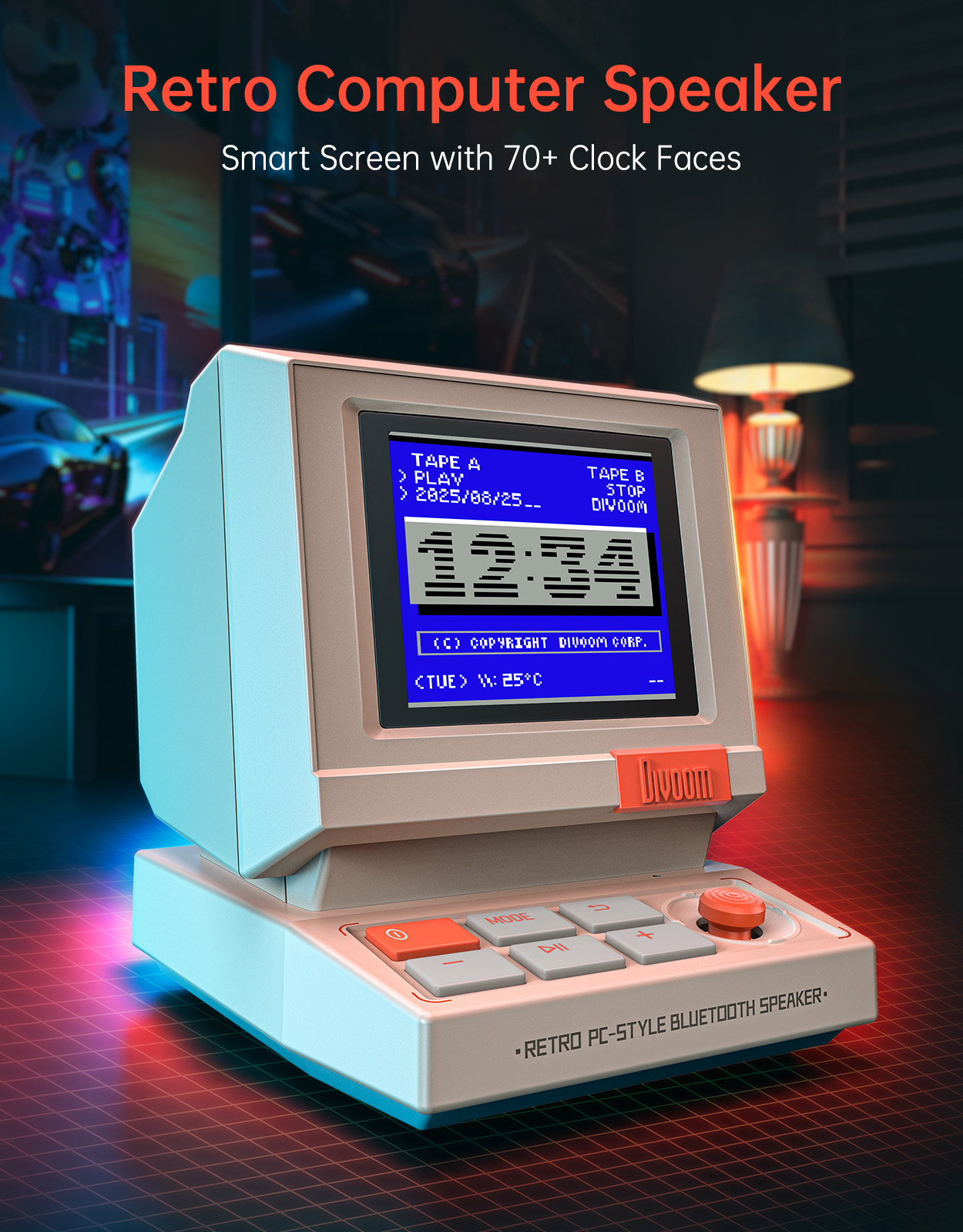 Divoom MiniToo Ретро Bluetooth – обзор и цена Retro Gaming Cabinet