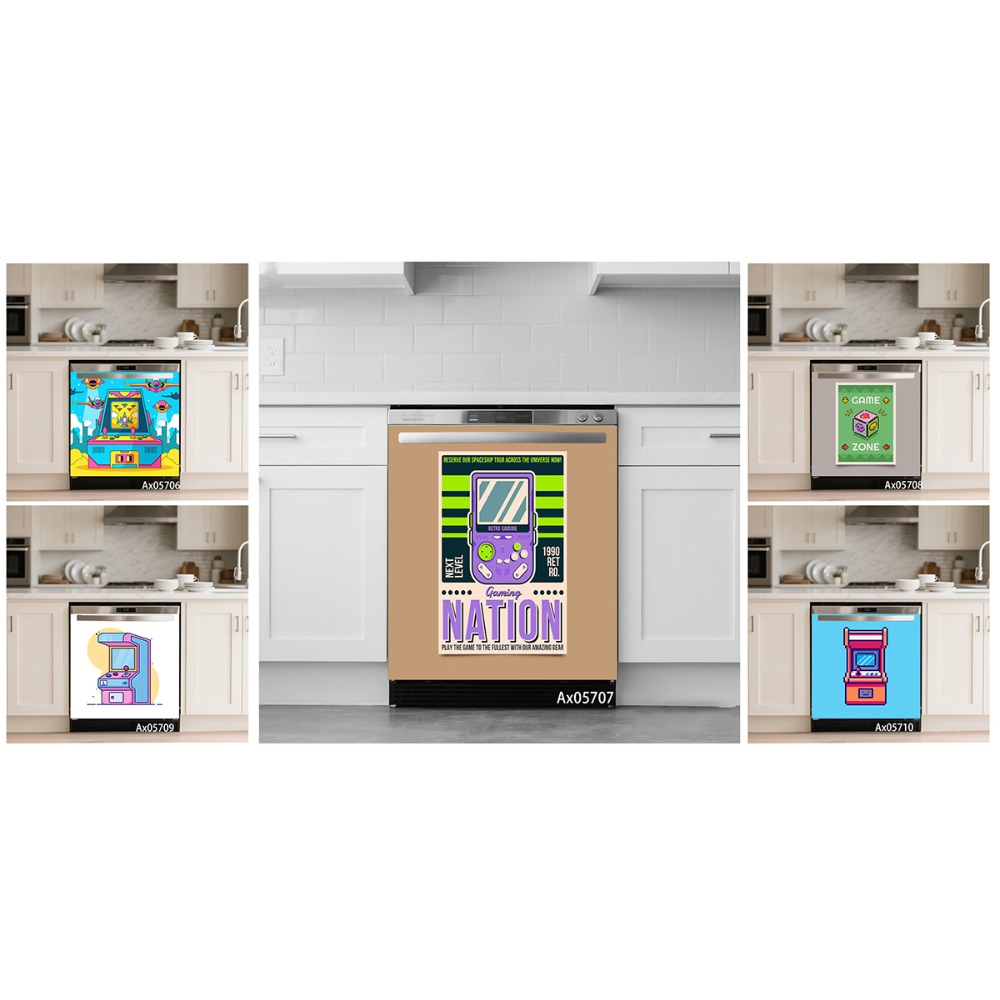 Наклейка на дверь для стиральн – обзор и цена Retro Gaming Cabinet